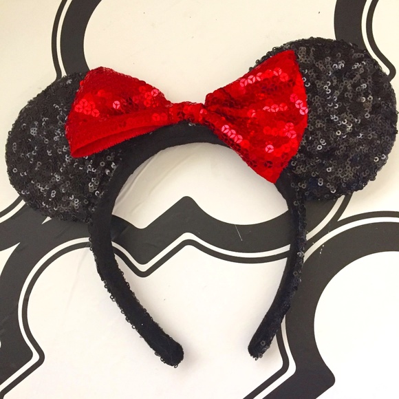 Disney Accessories - Minnie Mouse Ears Headband Sequins